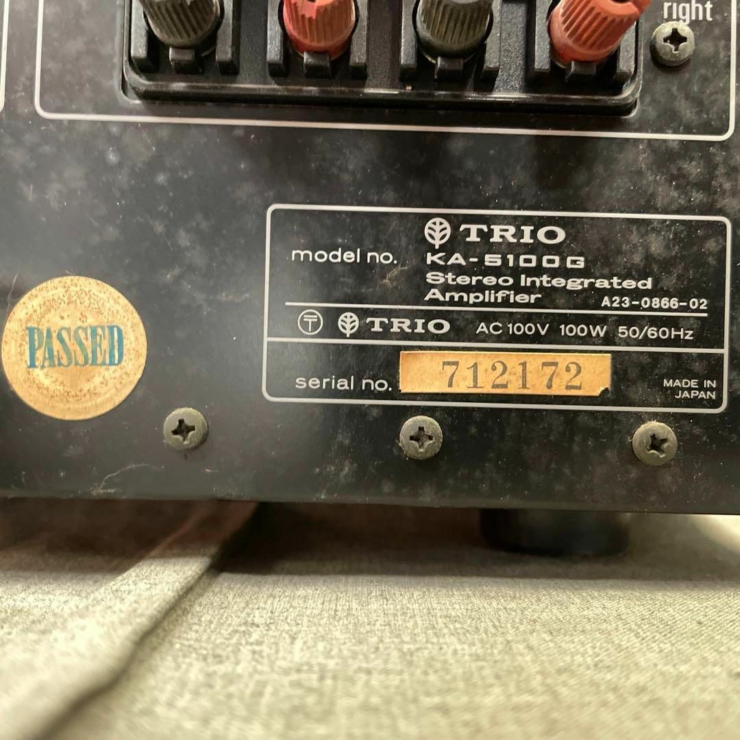 ジャンク プリメインアンプ KA-5100G トリオ TRIO ジャンク プリメインアンプ KA-5100G トリオ TRIO