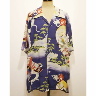 サンサーフ(Sun Surf)のSUN SURF　サンサーフ　SAMURAI BATTLE FIELD　L　PURPLE　ダメージ有　SS32165(シャツ)