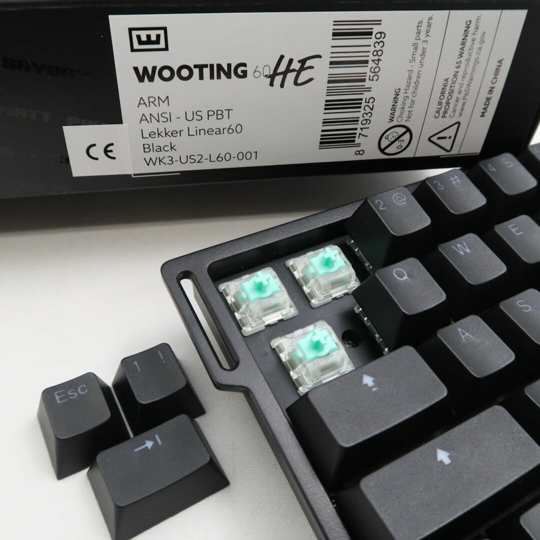 美品 Wooting ウーティン 60HE ゲーミングキーボード ラピッド 美品 Wooting ウーティン 60HE ゲーミングキーボード ラピッド