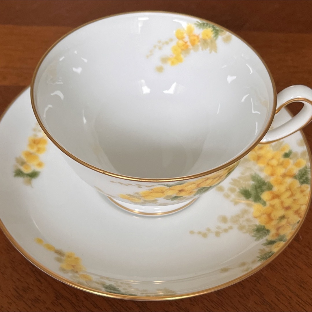 大倉陶園 - 【美品】大倉陶園☆ミモザ☆C/S ペア(オリジナルBOX 大倉陶園 - 【美品】大倉陶園☆ミモザ☆C/S ペア(オリジナルBOX