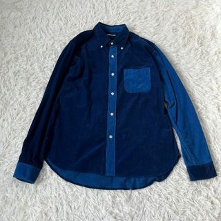 Dahlia - 美品　dahlia ダリア　インディゴ　デザイン　シャツ　ワンピース　ブルー