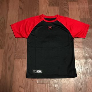 アンダーアーマー(UNDER ARMOUR)のアンダーアーマー ベースボールシャツ レッド YMD BBB7080 Tシャツ(ウェア)