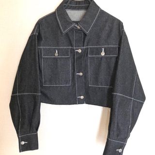 【美品】カットオフショートデニムジャケット フリー(Gジャン/デニムジャケット)