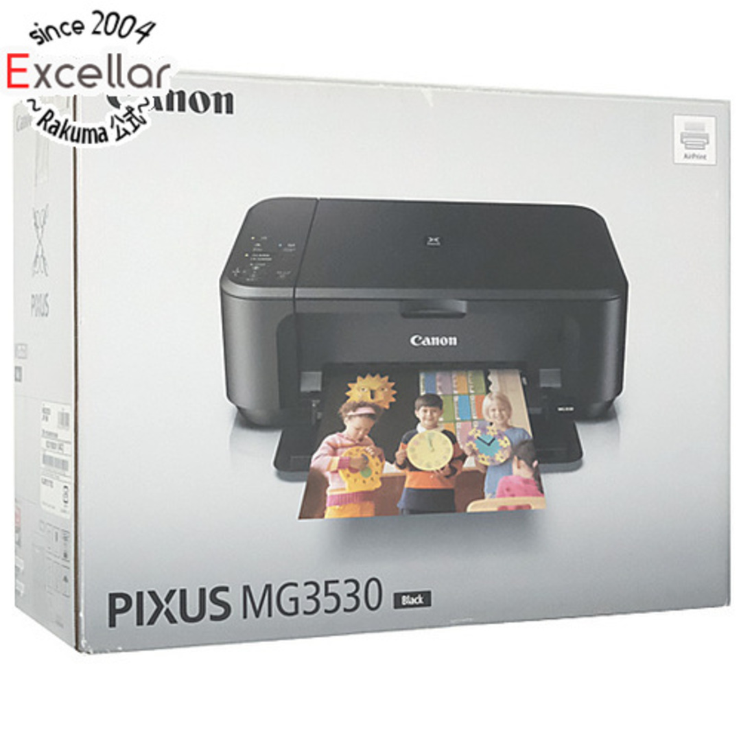 Canon(キヤノン)の【新品訳あり(箱きず・やぶれ)】 Canon製 インクジェット複合機 PIXUS MG3530 BK スマホ/家電/カメラのPC/タブレット(PC周辺機器)の商品写真