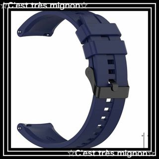 【色:ブルー_サイズ:22mm】[SIWENGDE] 時計バンド ユニバーサル時(その他)