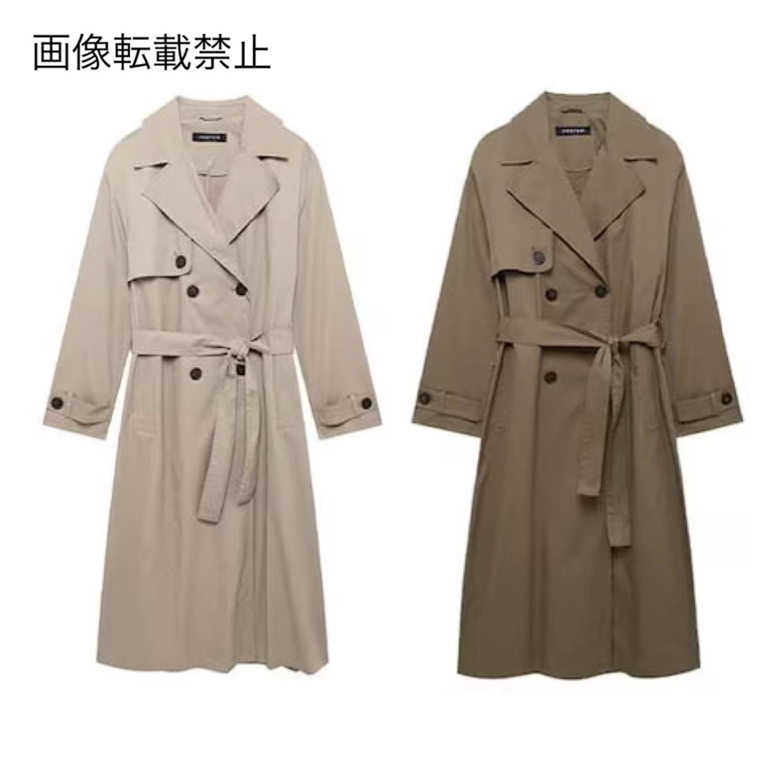 10月新作15329◆2color ロング トレンチコート