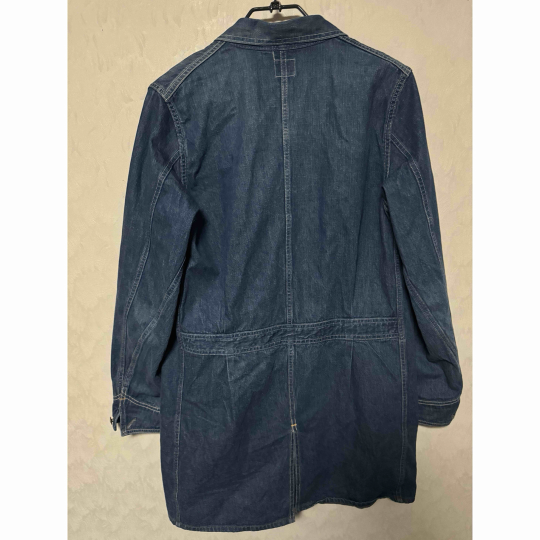 オアスロウ or slow デニム ショップコート 1 美品 オアスロウ or slow デニム ショップコート 1 美品
