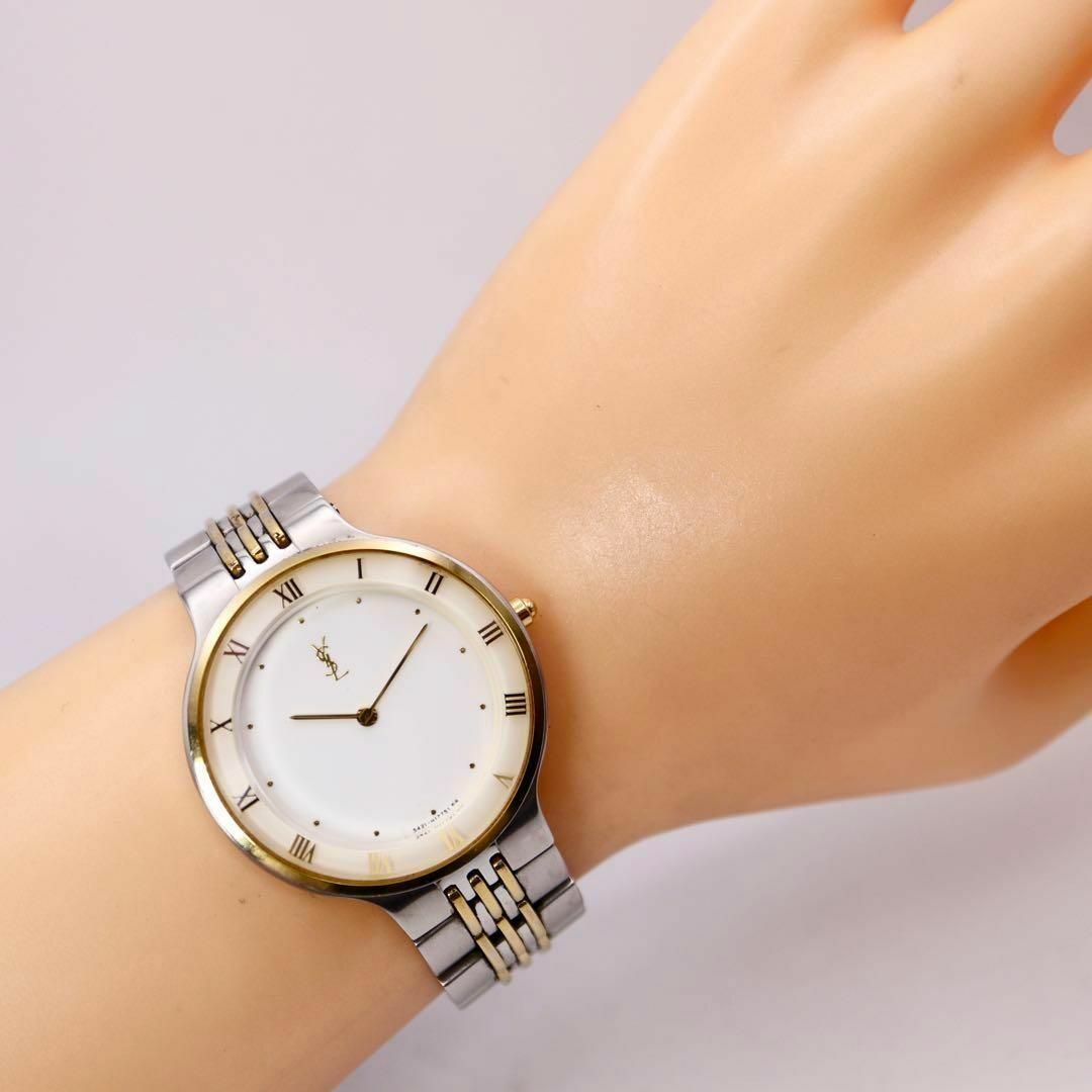 美品 YvesSaintLaurent ローマンベゼル レディース腕時計 896 美品 YvesSaintLaurent ローマンベゼル レディース腕時計 896