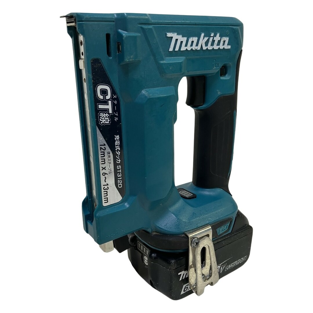 ЗЗMAKITA マキタ 18v CT線用 電動タッカ バッテリーx1付 ST312D ЗЗMAKITA マキタ 18v CT線用 電動タッカ バッテリーx1付 ST312D