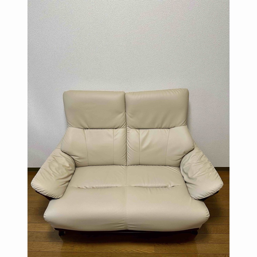 ニトリ - 傷・汚れに強い合成皮革 ハイバック2人用ソファ(N ニトリ - 傷・汚れに強い合成皮革 ハイバック2人用ソファ(N