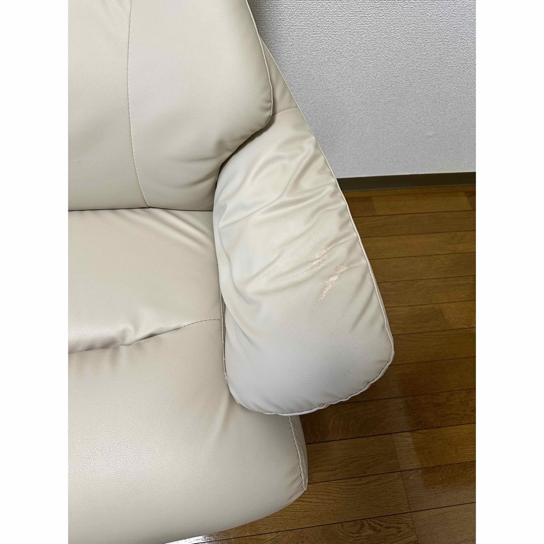 ニトリ - 傷・汚れに強い合成皮革 ハイバック2人用ソファ(N ニトリ - 傷・汚れに強い合成皮革 ハイバック2人用ソファ(N