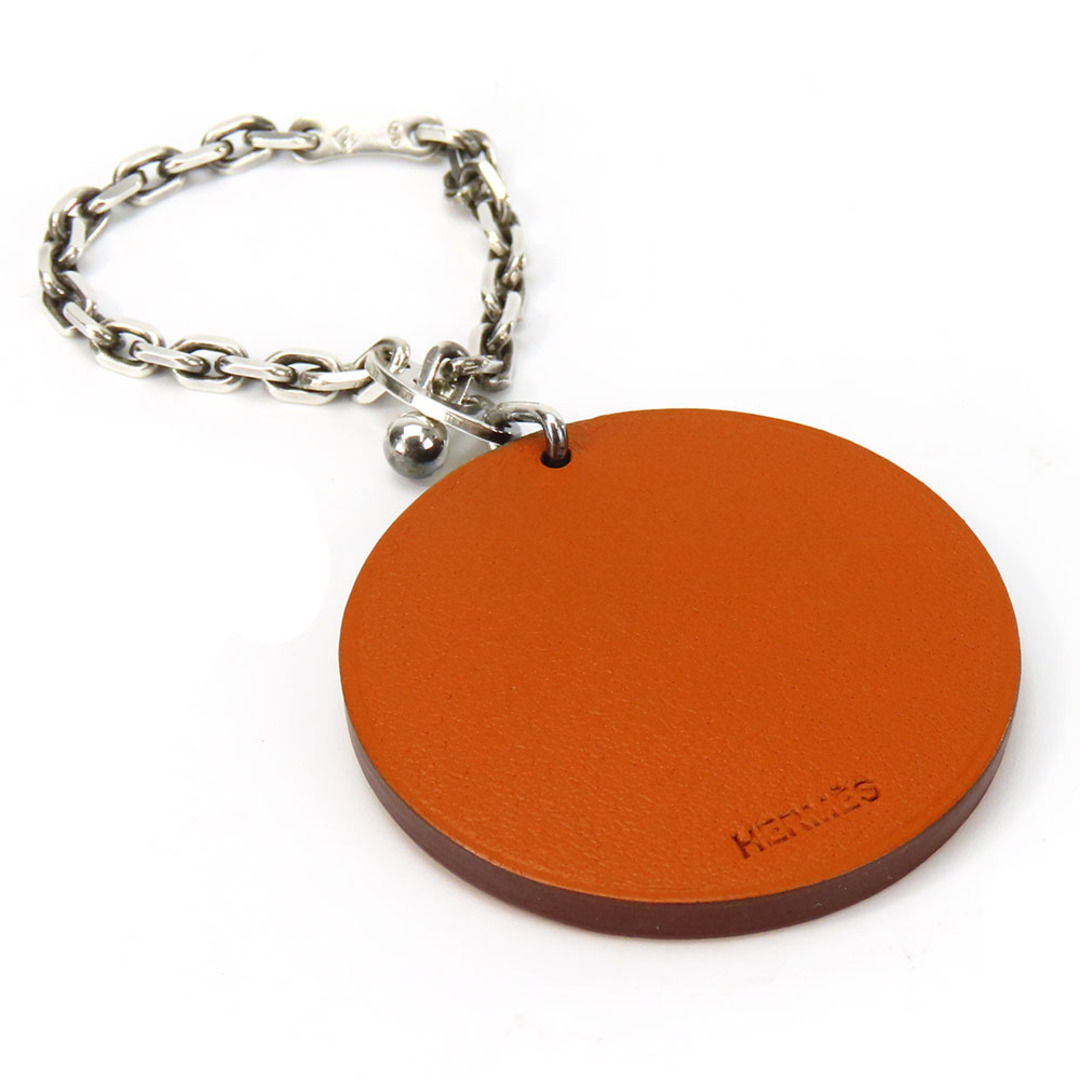 HERMES - 【中古】 エルメス キーホルダー レザー シルバー925 HERMES - 【中古】 エルメス キーホルダー レザー シルバー925