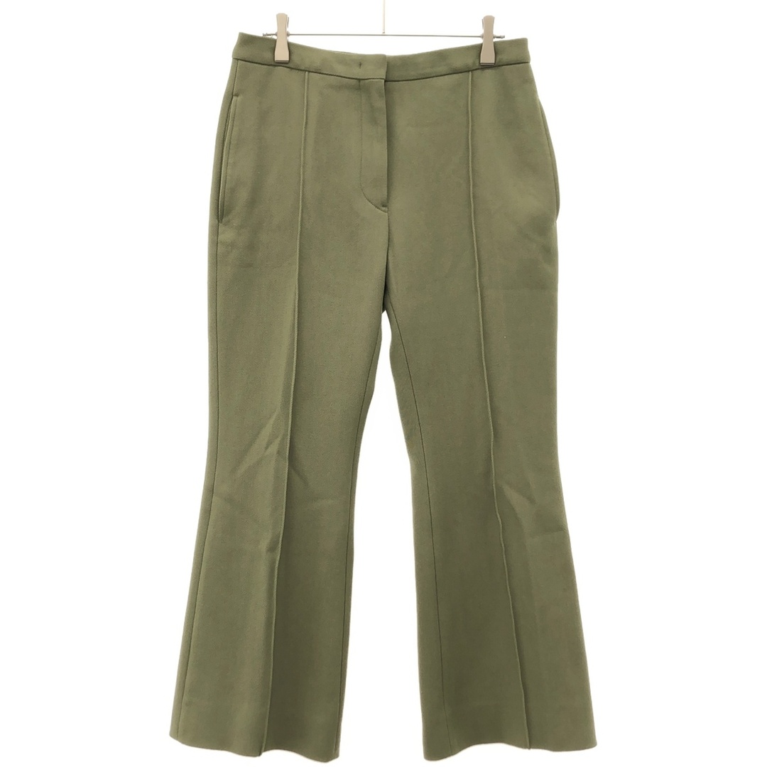 JIL SANDER - JIL SANDER ジルサンダー 22AW センタープレス ハイウエストフレアスラックスパンツ J02KA0014 J70011 グリーン 32