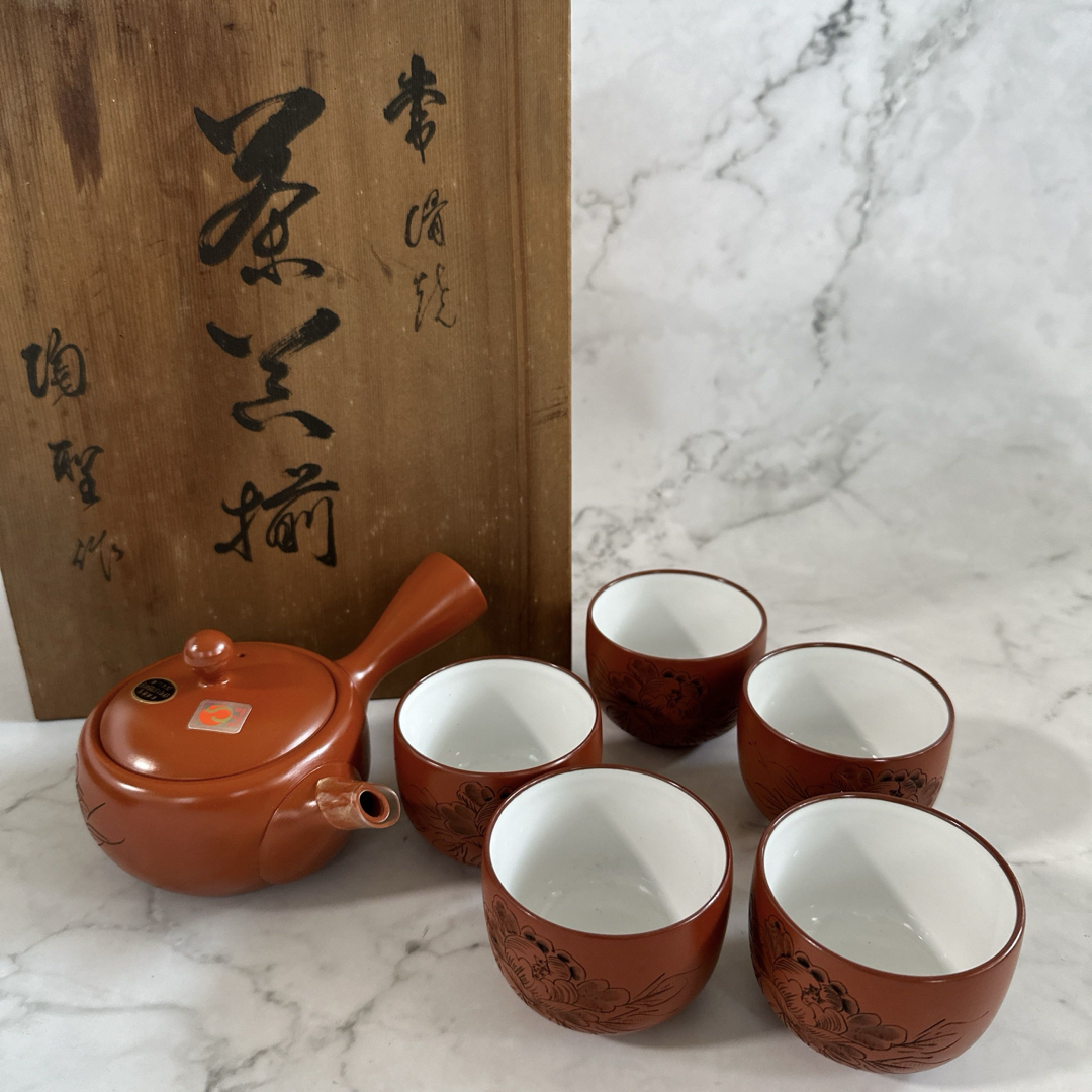 常滑焼 茶器揃 陶聖作 茶器セット 急須 湯呑み 煎茶の通販 by 常滑焼 茶器揃 陶聖作 茶器セット 急須 湯呑み 煎茶の通販 by