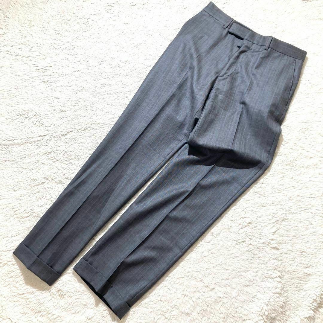 LOUIS VUITTON - 【美品】LOUIS VUITTON スーツ グレー ブルー LOUIS VUITTON - 【美品】LOUIS VUITTON スーツ グレー ブルー