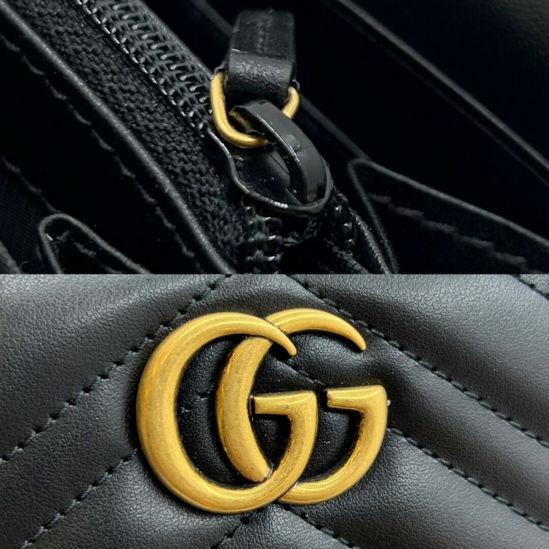 GUCCI グッチ 長財布 GGマーモント ジップアラウンドウォレット GUCCI グッチ 長財布 GGマーモント ジップアラウンドウォレット