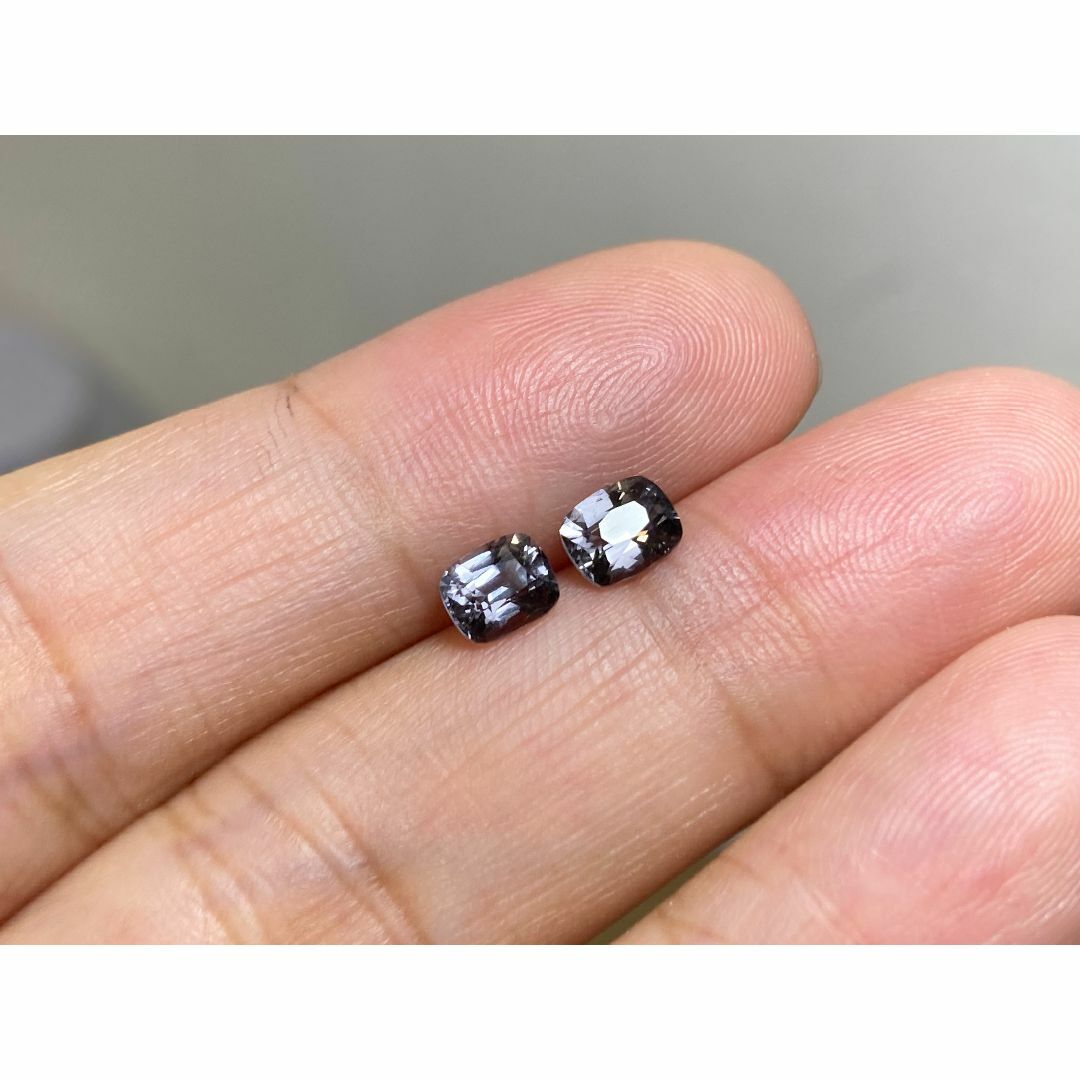 【オープニング大セール】 宝石質 非加熱 RS8-86 清冷高級な煙灰色 スピネル ミャンマー産 指輪・リング