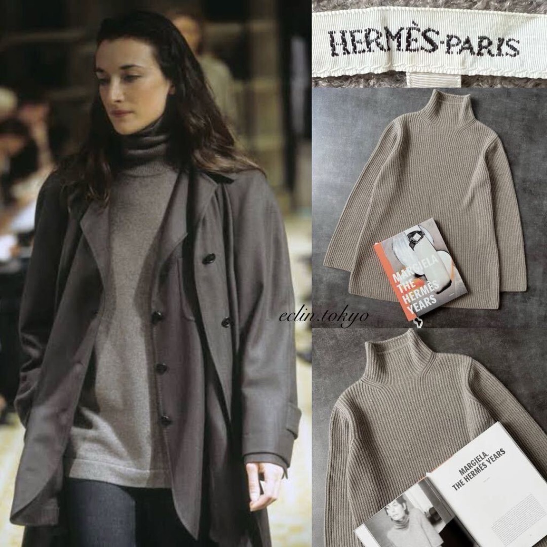 HERMES - HERMES カシミヤ100% ニット チュニック マルジェラ期　E4304
