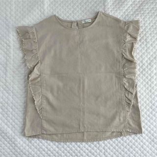 アースミュージックアンドエコロジー(earth music & ecology)のSALE◉フリルトップス　アイボリー◉(Tシャツ(半袖/袖なし))