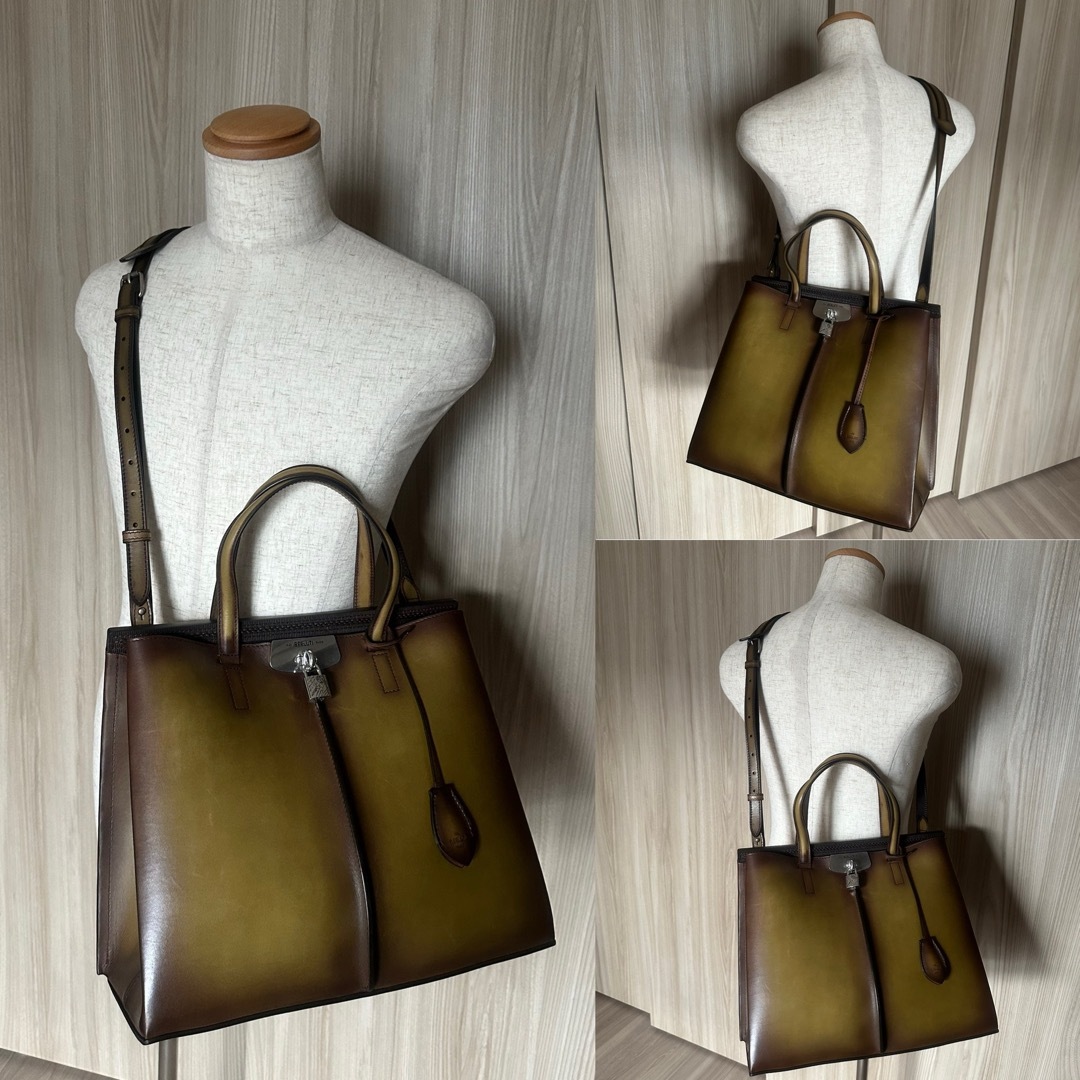 BERLUTI - 定価80万 ベルルッティ ルッティ38 レザー トート BERLUTI - 定価80万 ベルルッティ ルッティ38 レザー トート