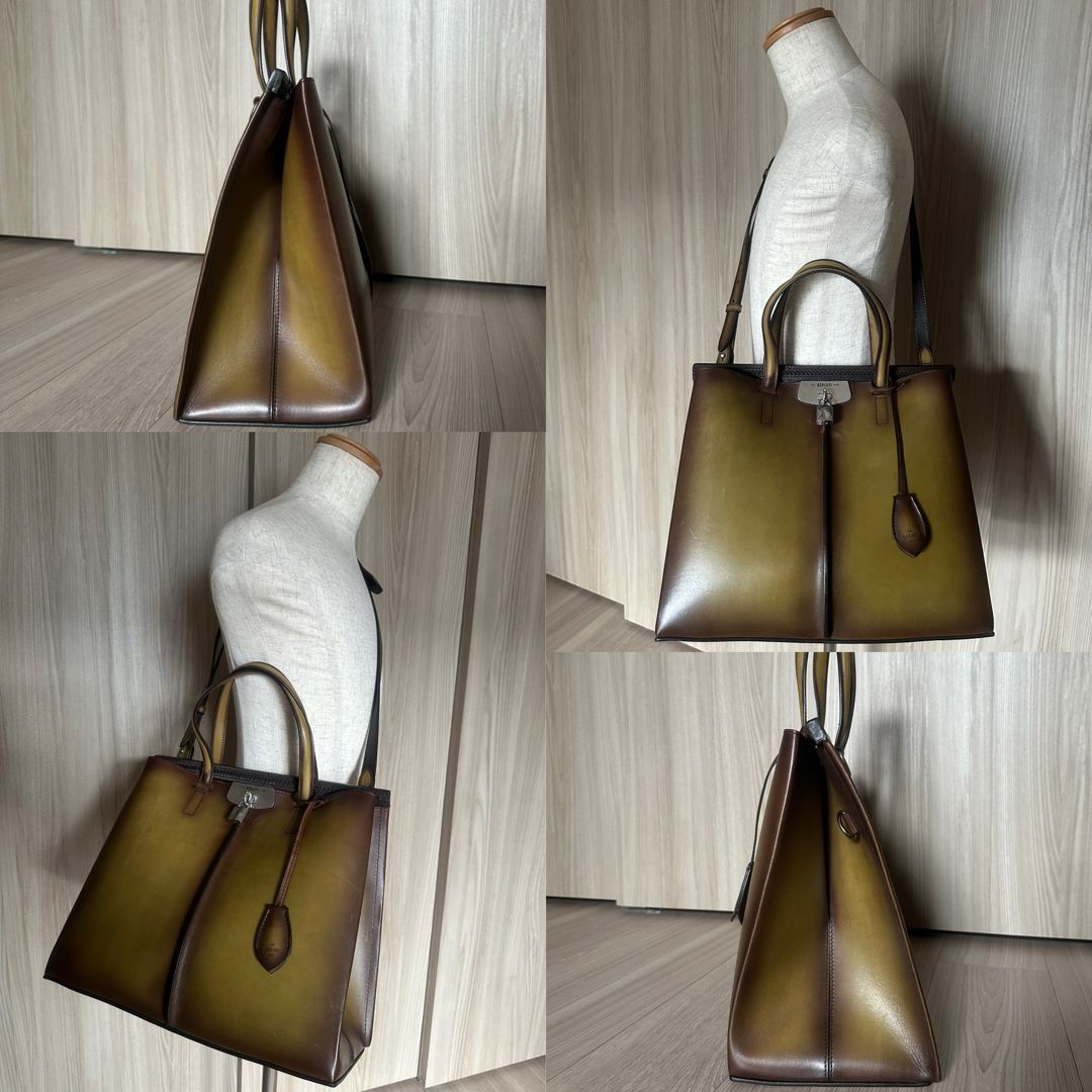 BERLUTI - 定価80万 ベルルッティ ルッティ38 レザー トート BERLUTI - 定価80万 ベルルッティ ルッティ38 レザー トート