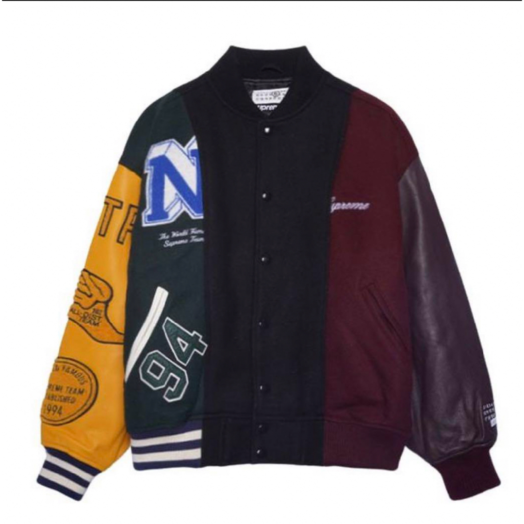 Supreme - 【早い者勝ち!】supreme×MM6 Split Varsity Jacketの Supreme - 【早い者勝ち!】supreme×MM6 Split Varsity Jacketの