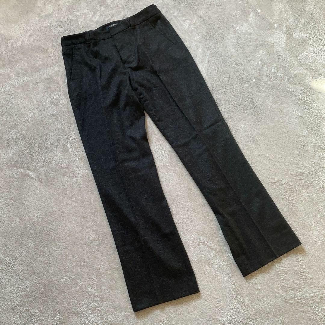 S Max Mara - 【S Max Mara】 (42)黒タグ スラックス パンツ S Max Mara - 【S Max Mara】 (42)黒タグ スラックス パンツ