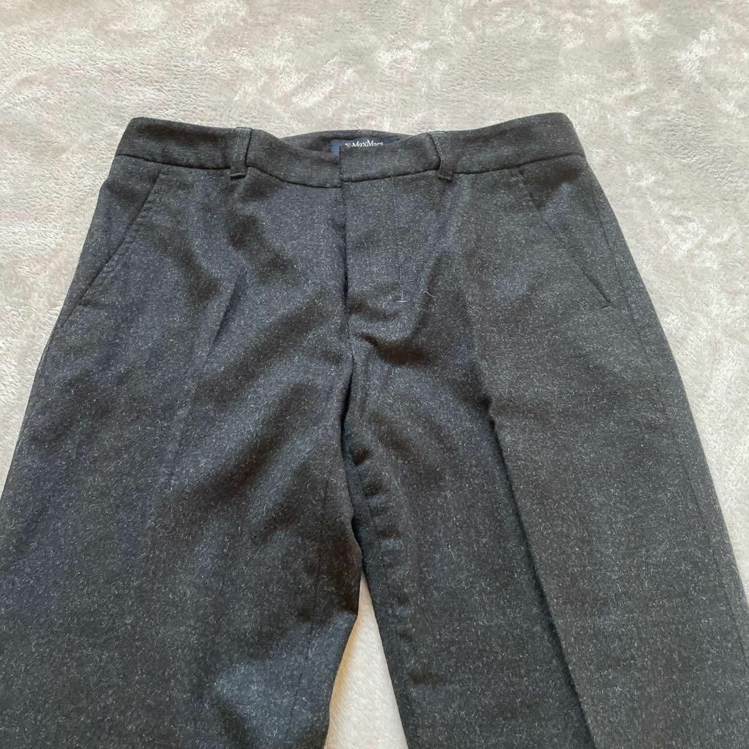 S Max Mara - 【S Max Mara】 (42)黒タグ スラックス パンツ S Max Mara - 【S Max Mara】 (42)黒タグ スラックス パンツ