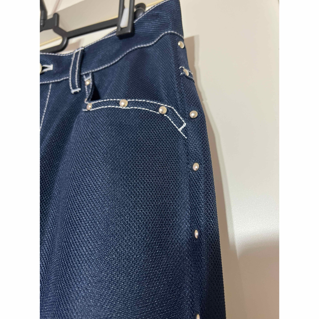 FARAH X MYne】 スタッズワイドパンツ FARAH X MYne】 スタッズワイドパンツ