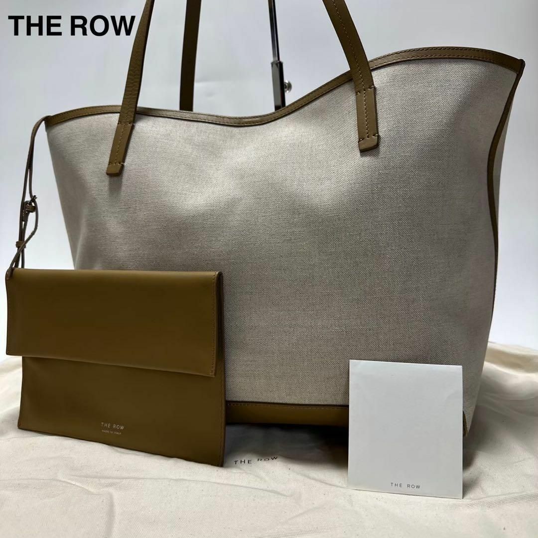 THE ROW - 【美品】ザロウ THE ROW キャンバス レザー パーク THE ROW - 【美品】ザロウ THE ROW キャンバス レザー パーク