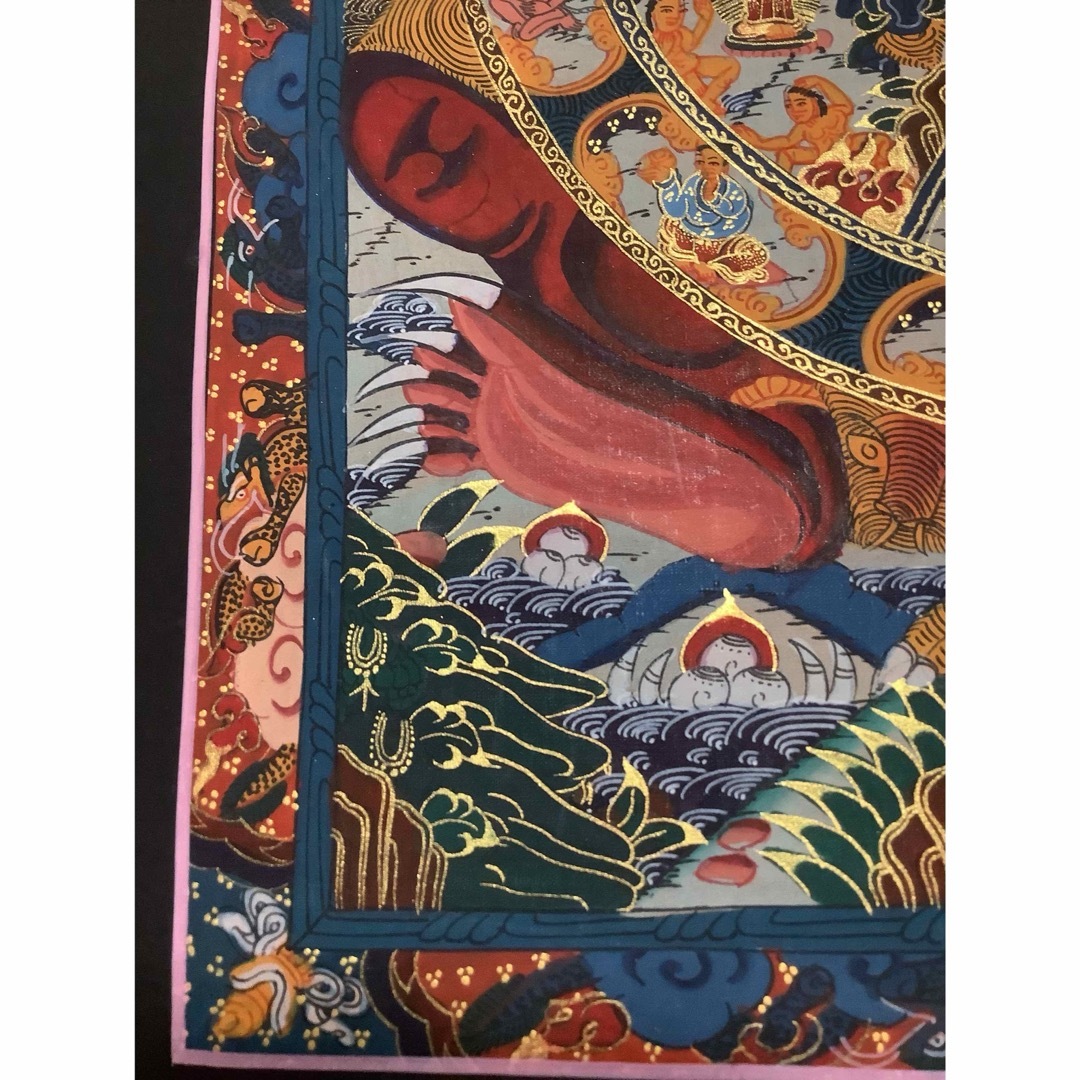 チベット密教 新品 1点物 》 手描き 曼荼羅 仏陀 六道輪廻 仏教 チベット密教 新品 1点物 》 手描き 曼荼羅 仏陀 六道輪廻 仏教