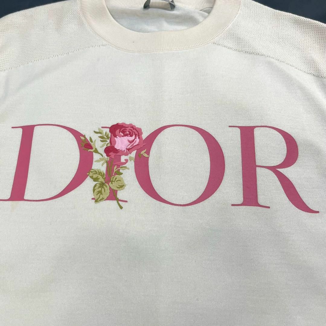 Christian Dior - 【希少】ディオール☆フローラル刺繍ロゴ入り Christian Dior - 【希少】ディオール☆フローラル刺繍ロゴ入り