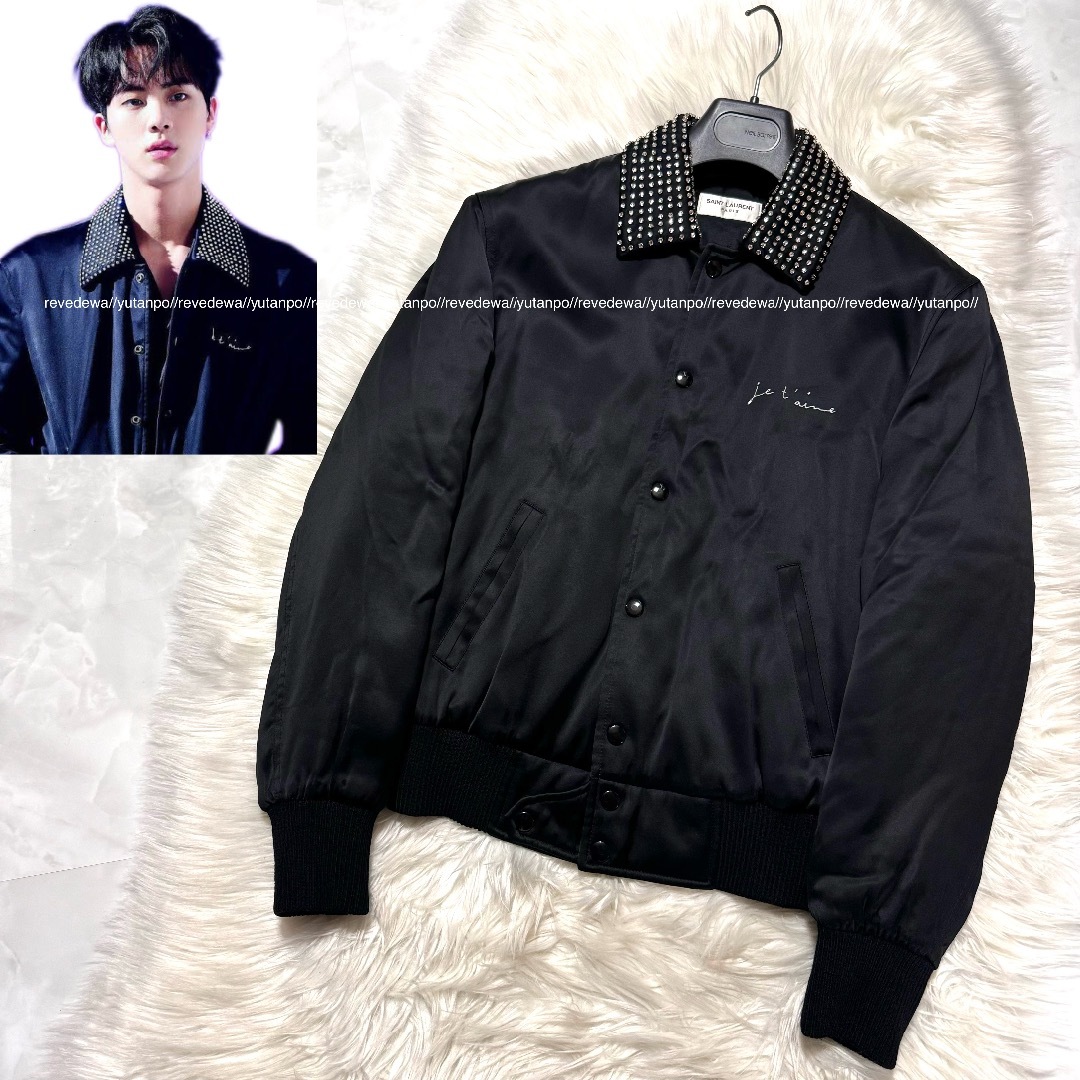 SAINT LAURENT - 本物 極美品 サンローランパリ クリスタル装飾 SAINT LAURENT - 本物 極美品 サンローランパリ クリスタル装飾