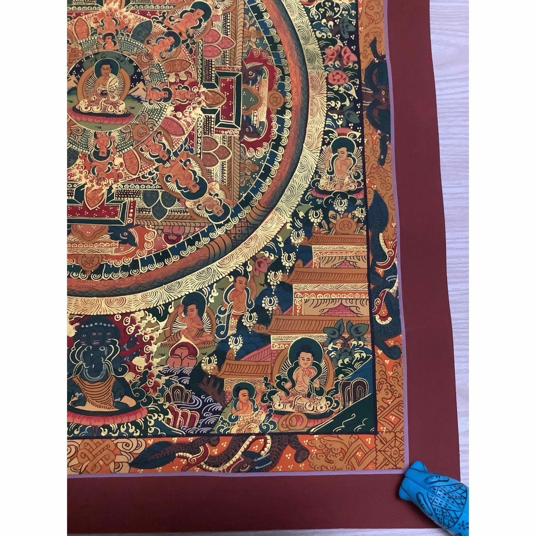 チベット密教 新品 1点物 》 手描き 曼荼羅 仏陀 釈迦 仏教 仏画 a5 チベット密教 新品 1点物 》 手描き 曼荼羅 仏陀 釈迦 仏教 仏画 a5