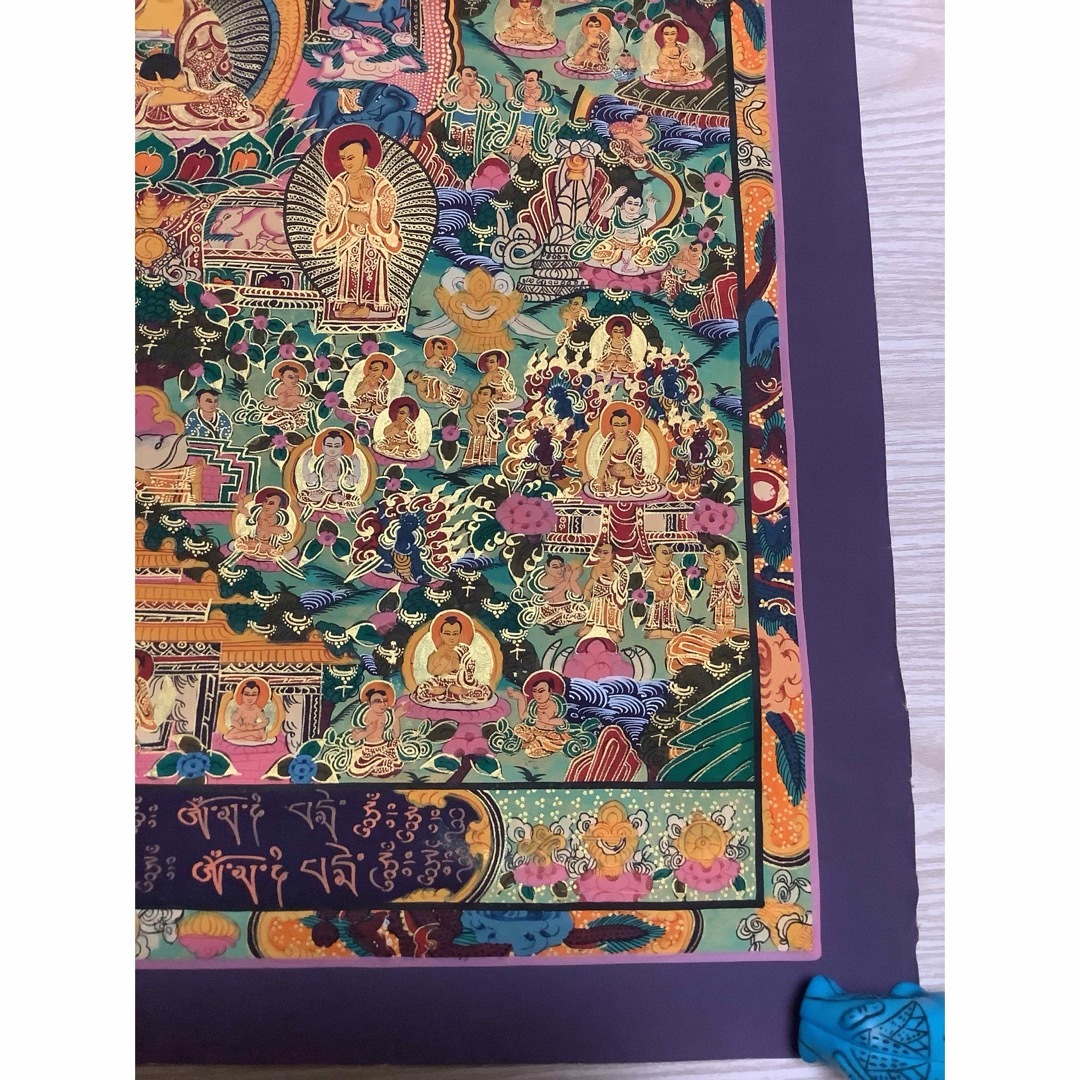 チベット密教 新品 1点物 》 手描き 曼荼羅 仏陀 釈迦 仏画 仏教 チベット密教 新品 1点物 》 手描き 曼荼羅 仏陀 釈迦 仏画 仏教