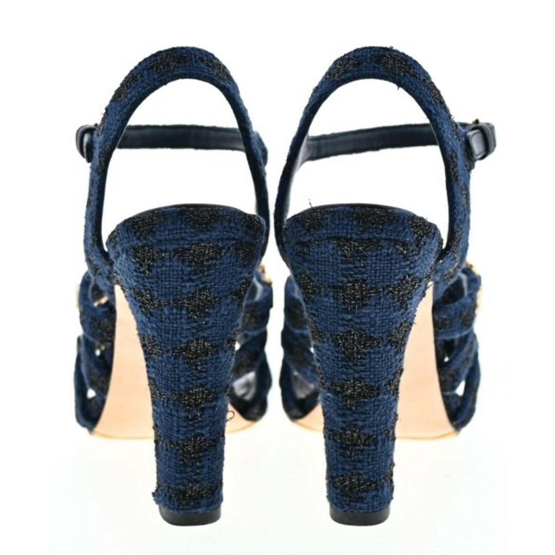CHANEL - CHANEL シャネル サンダル EU36 1/2(23cm位) 紺 【古着 CHANEL - CHANEL シャネル サンダル EU36 1/2(23cm位) 紺 【古着