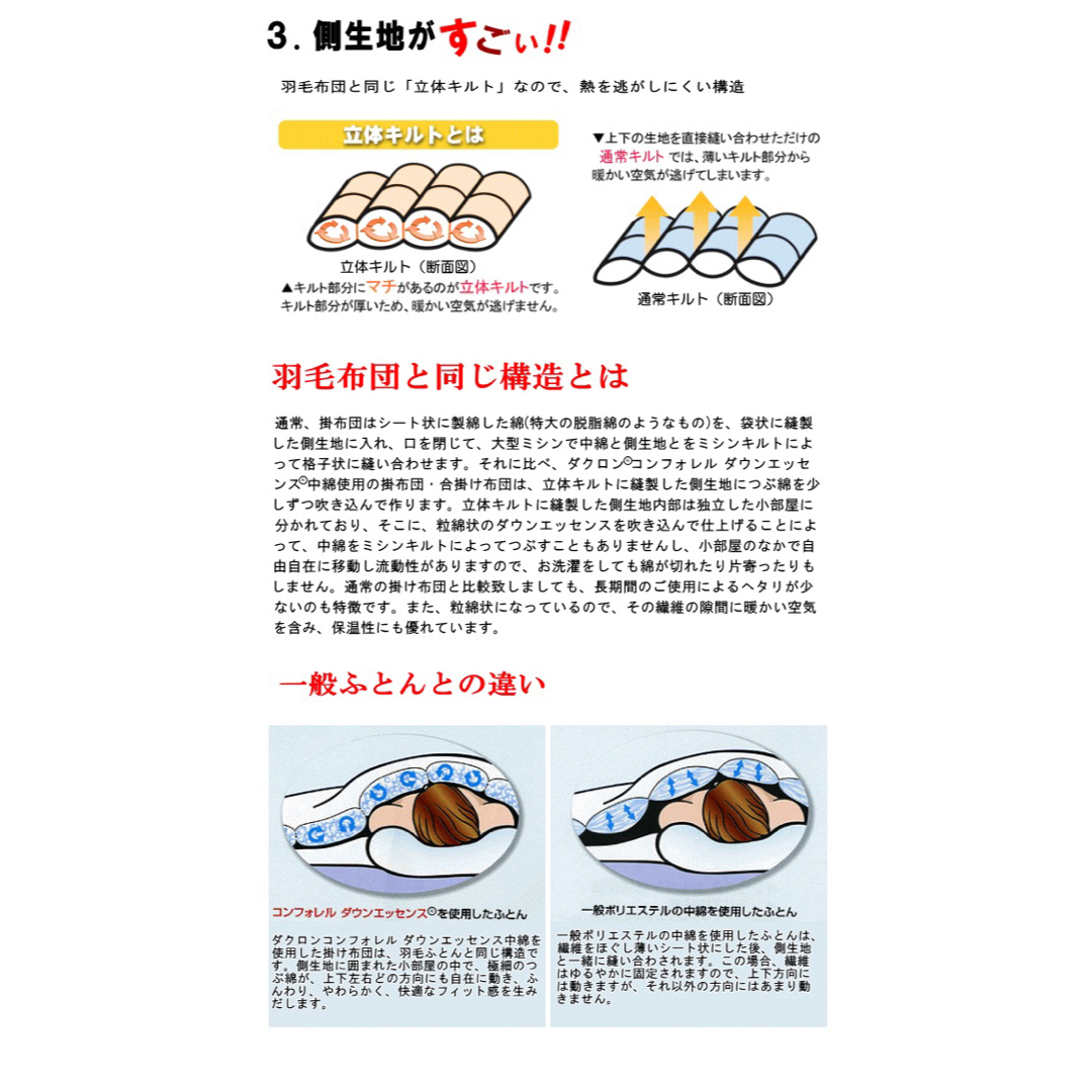 掛け布団 キング ダクロン インビスタ社 掛布団 増量 日本製 掛け布団 キング ダクロン インビスタ社 掛布団 増量 日本製