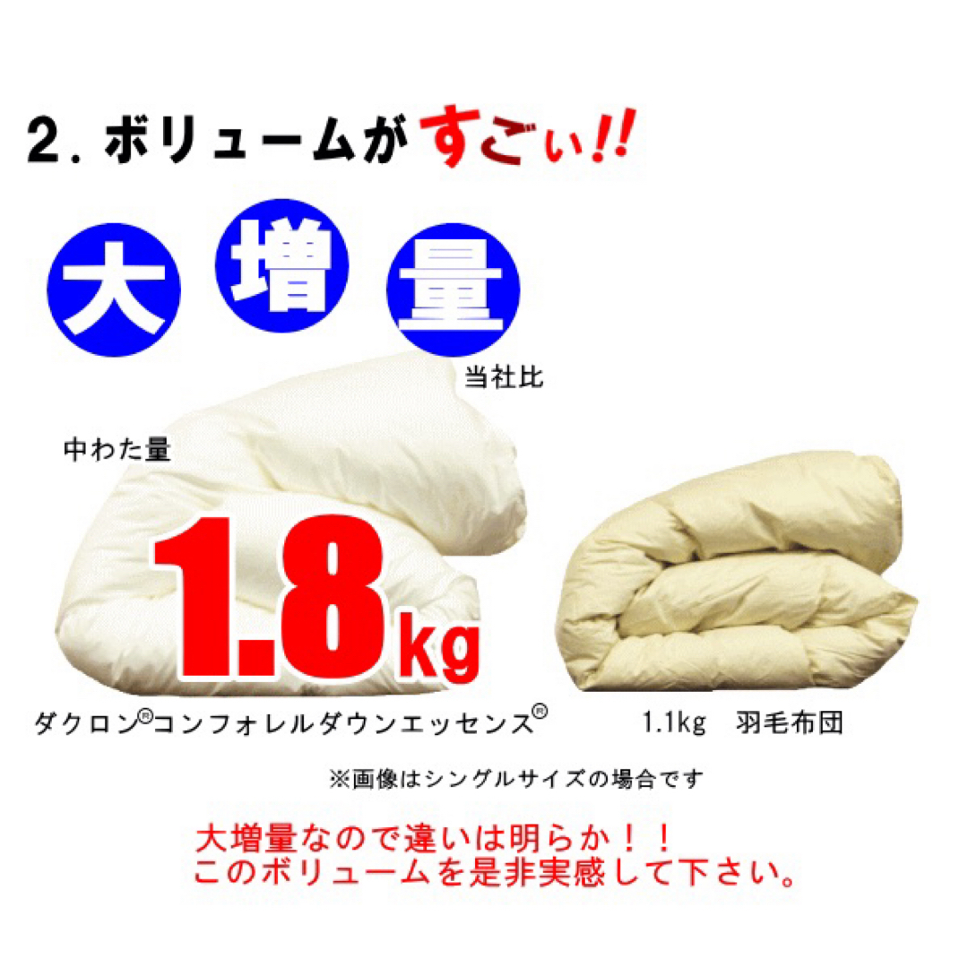 掛け布団 キング ダクロン インビスタ社 掛布団 増量 日本製 掛け布団 キング ダクロン インビスタ社 掛布団 増量 日本製