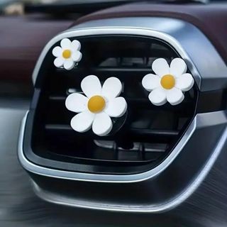   花デザインの車用エアベントアロマディフューザークリップ(車内アクセサリ)
