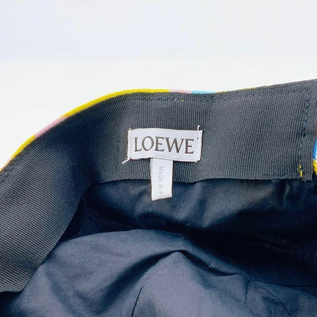 極美品✨ LOEWE ロエベ EYE キャップ 刺繍 帽子 13344e