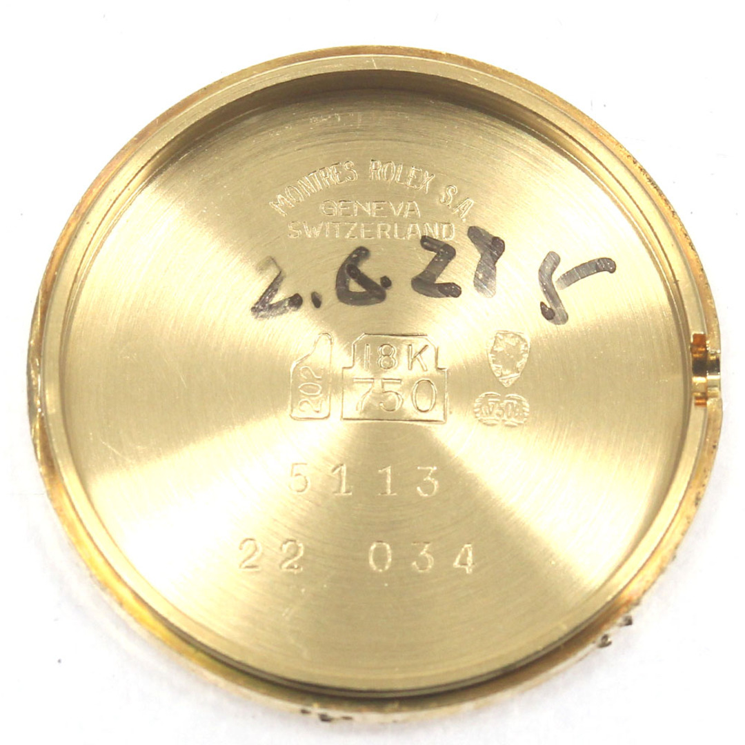 ROLEX - ロレックス ROLEX 5113 チェリーニ K18YG ダイヤベゼル ROLEX - ロレックス ROLEX 5113 チェリーニ K18YG ダイヤベゼル