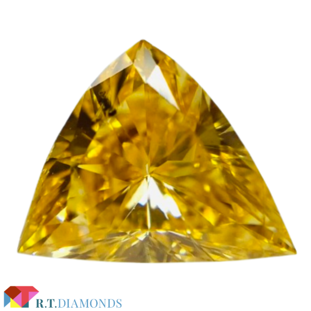 その他 FANCY VIVID ORANGE YELLOW 0.530ct X