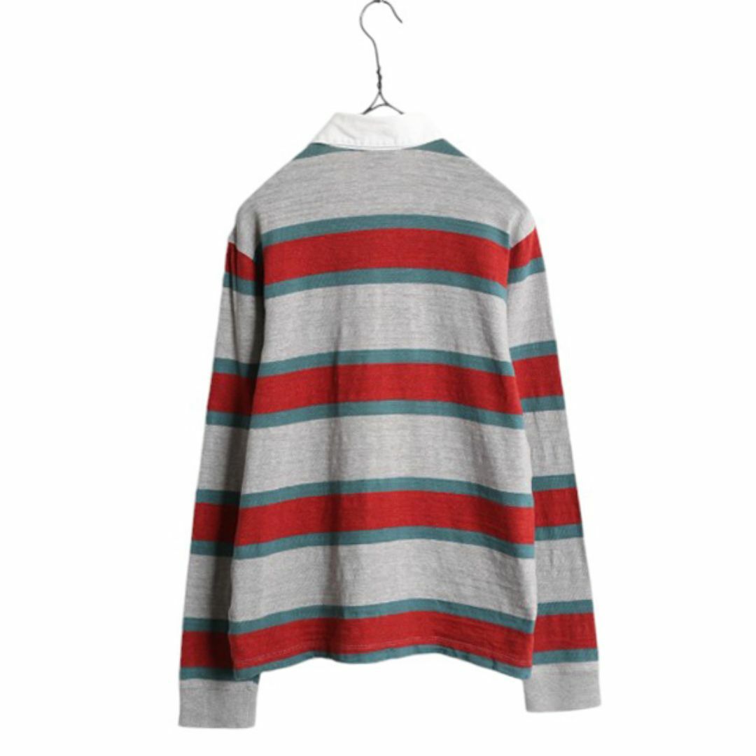 送料無料 いくらから ボーダー パタゴニア 19年製 - patagonia 長袖 シャツ ラグビー 長袖シャツ