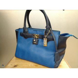 デュラス(DURAS)のDURAS ハンドバッグ　ブルー(ハンドバッグ)