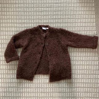 ザラキッズ(ZARA KIDS)のZARA kids ロングガーデン ニットコートもこもこ(カーディガン)