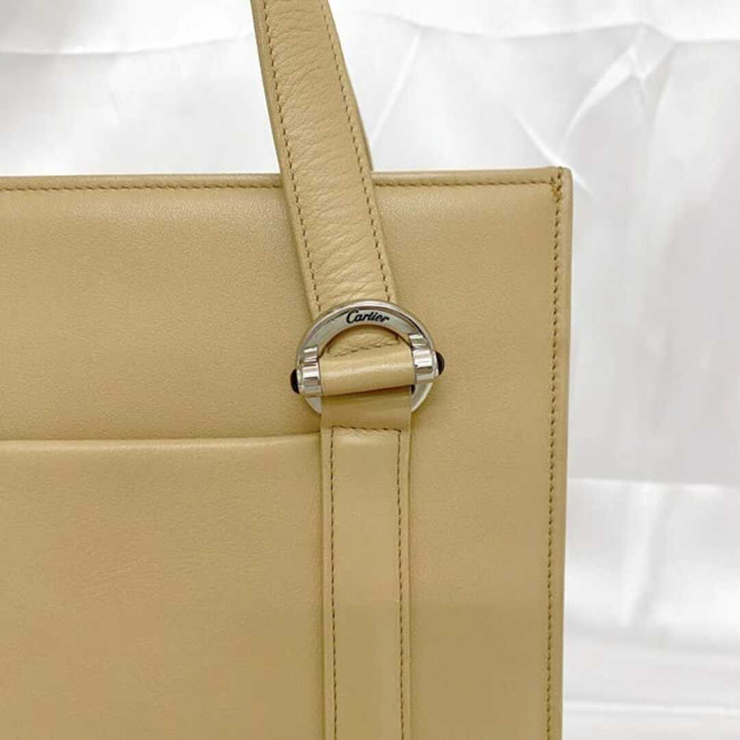 Cartier - カルティエ トートバッグ ベージュ カボション 美品 Cartier - カルティエ トートバッグ ベージュ カボション 美品