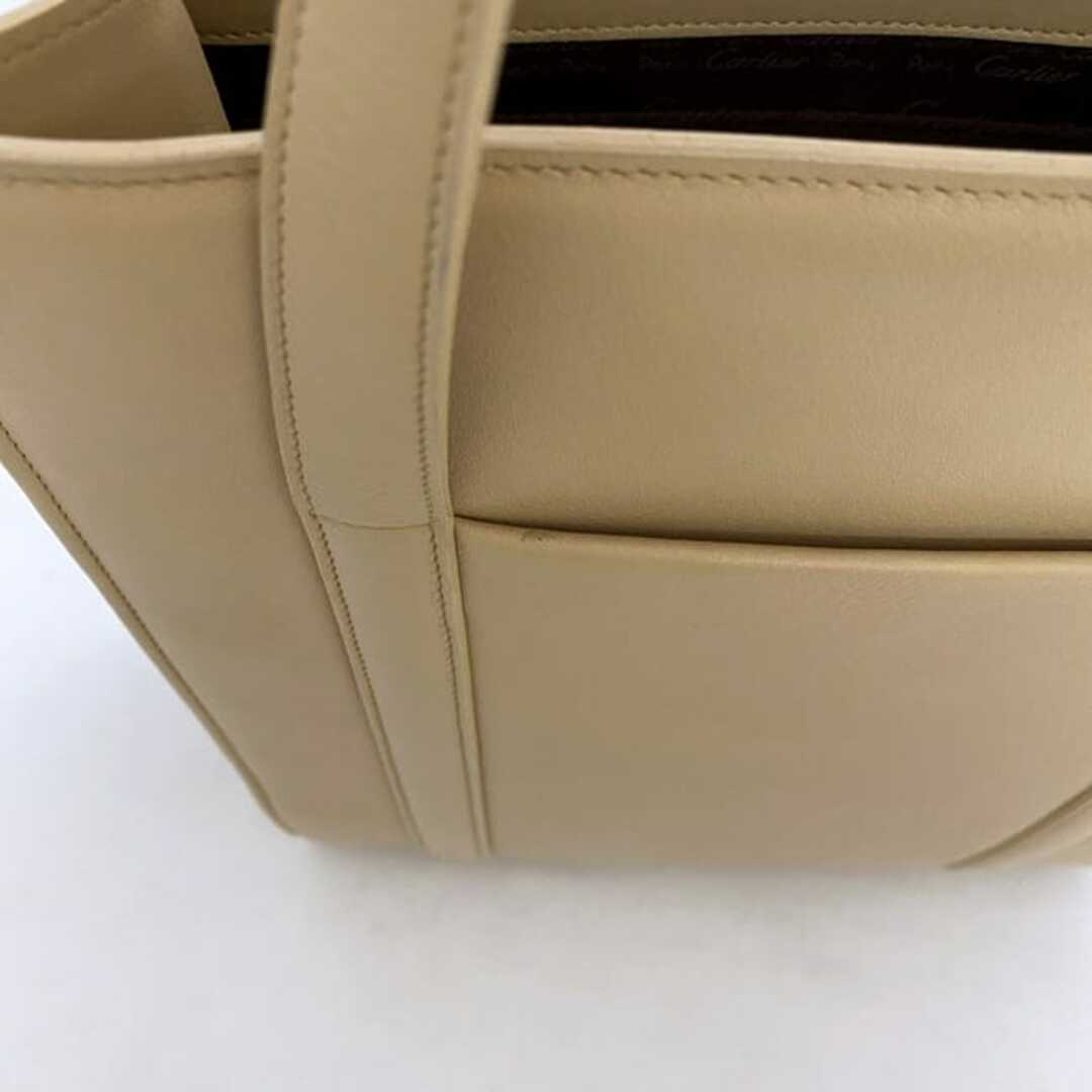 Cartier - カルティエ トートバッグ ベージュ カボション 美品 Cartier - カルティエ トートバッグ ベージュ カボション 美品