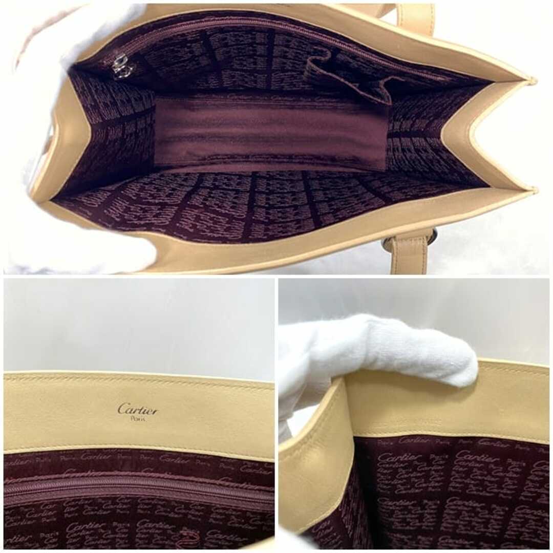 Cartier - カルティエ トートバッグ ベージュ カボション 美品 Cartier - カルティエ トートバッグ ベージュ カボション 美品