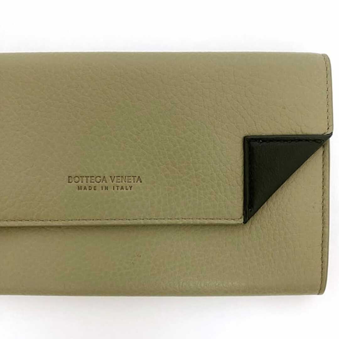 BOTTEGA VENETA - ボッテガヴェネタ 二つ折り 長財布 ベージュ BOTTEGA VENETA - ボッテガヴェネタ 二つ折り 長財布 ベージュ