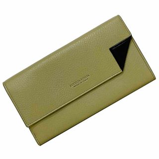 BOTTEGA VENETA - ボッテガヴェネタ 二つ折り 長財布 ベージュ BOTTEGA VENETA - ボッテガヴェネタ 二つ折り 長財布 ベージュ